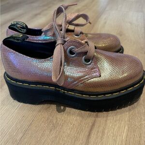 Pink / Chrome Dr Martens